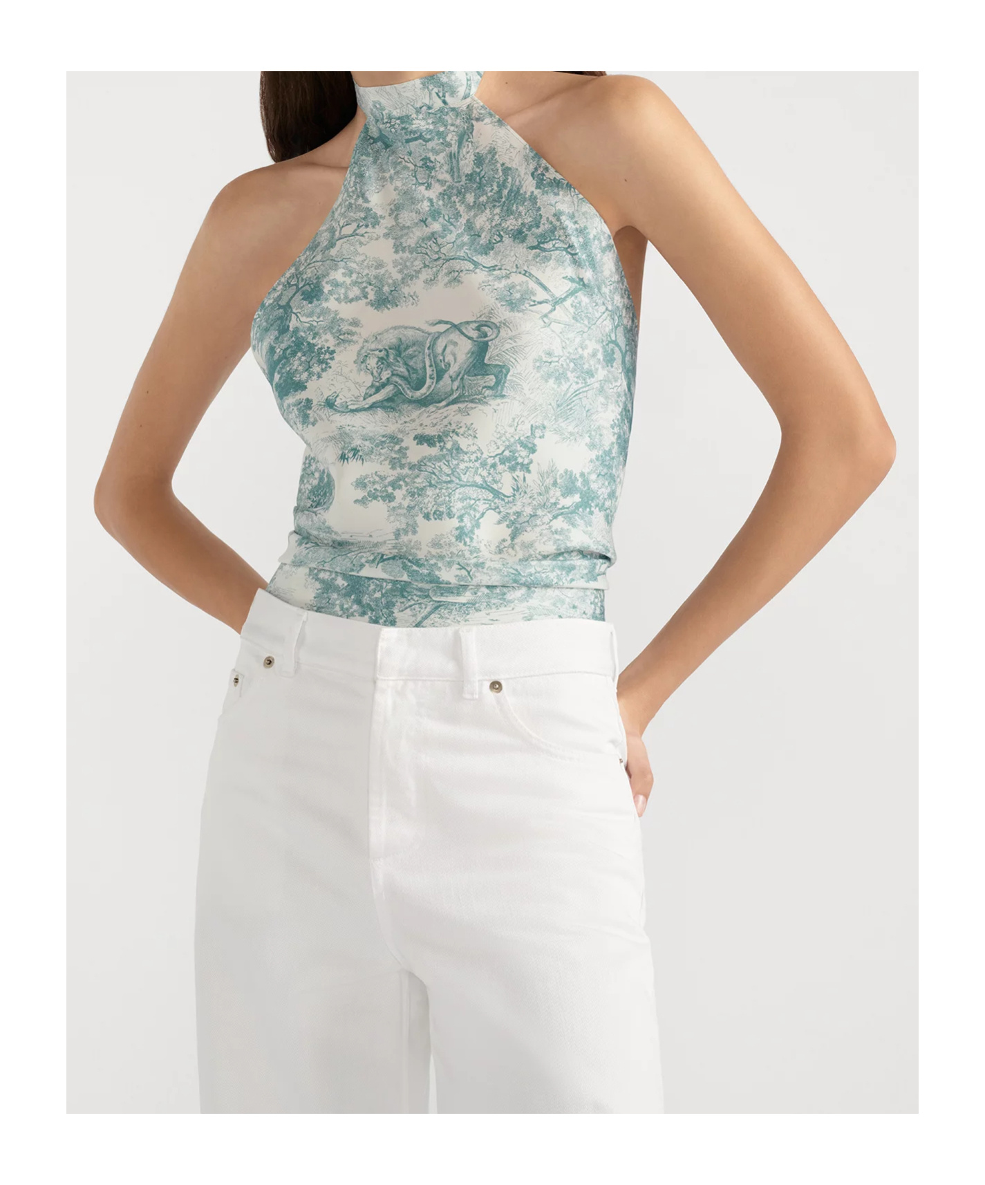 Dior Iviera Toiledejouysauvage Silktop In Green