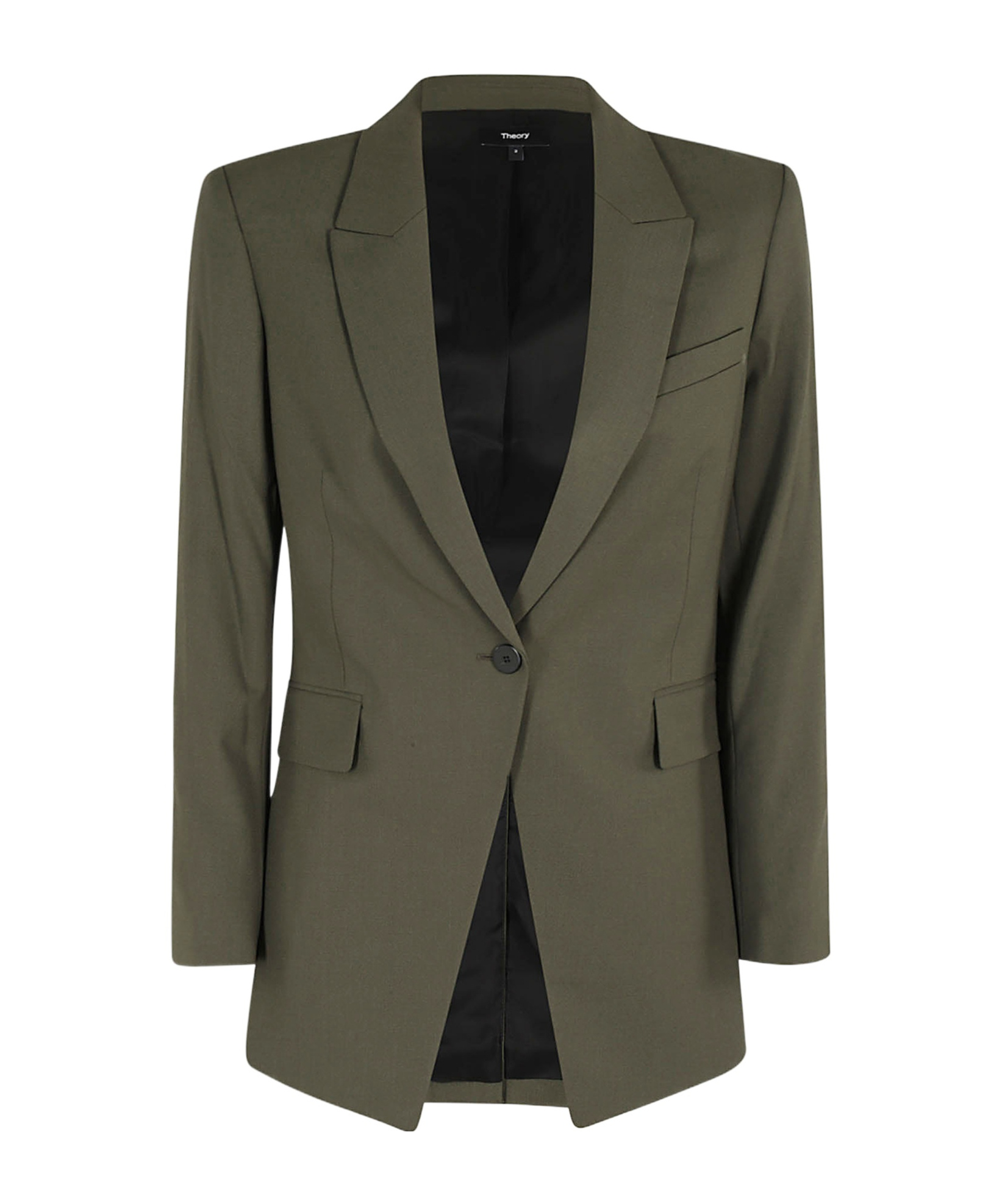 THEORY SINGLE-BREASTED WOOL BLAZER