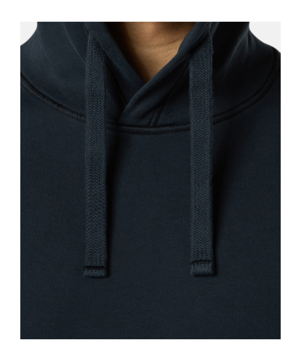 Stone Island Regular-fit Hooded Sweatshirt With Pouch Pocket In Blue