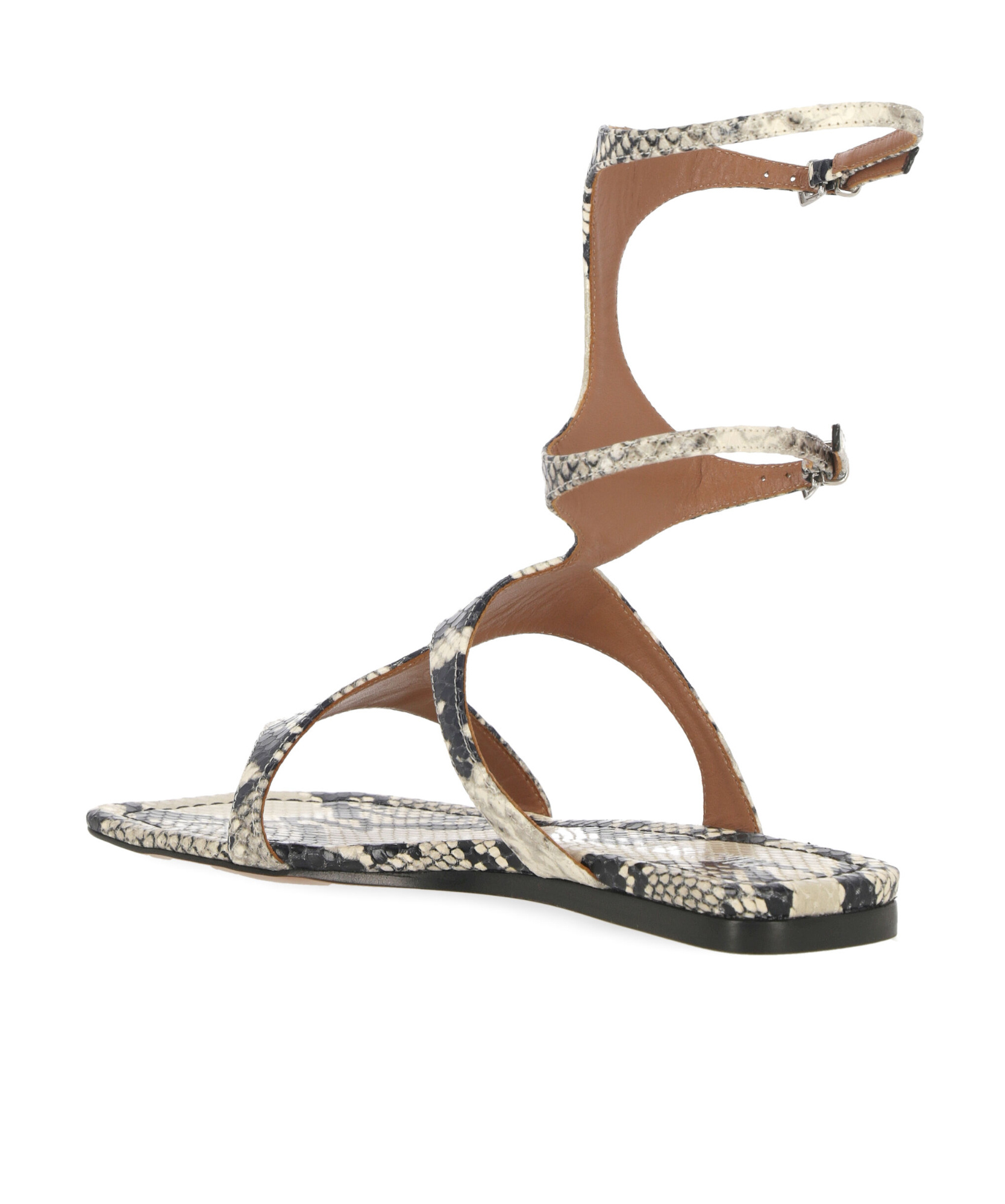 Paris Texas Uma Snakeskin-effect Sandals In Multicolor