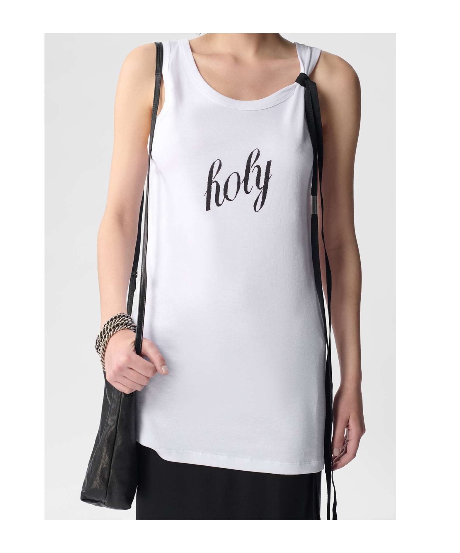 Ann Demeulemeester Printed Vest In White