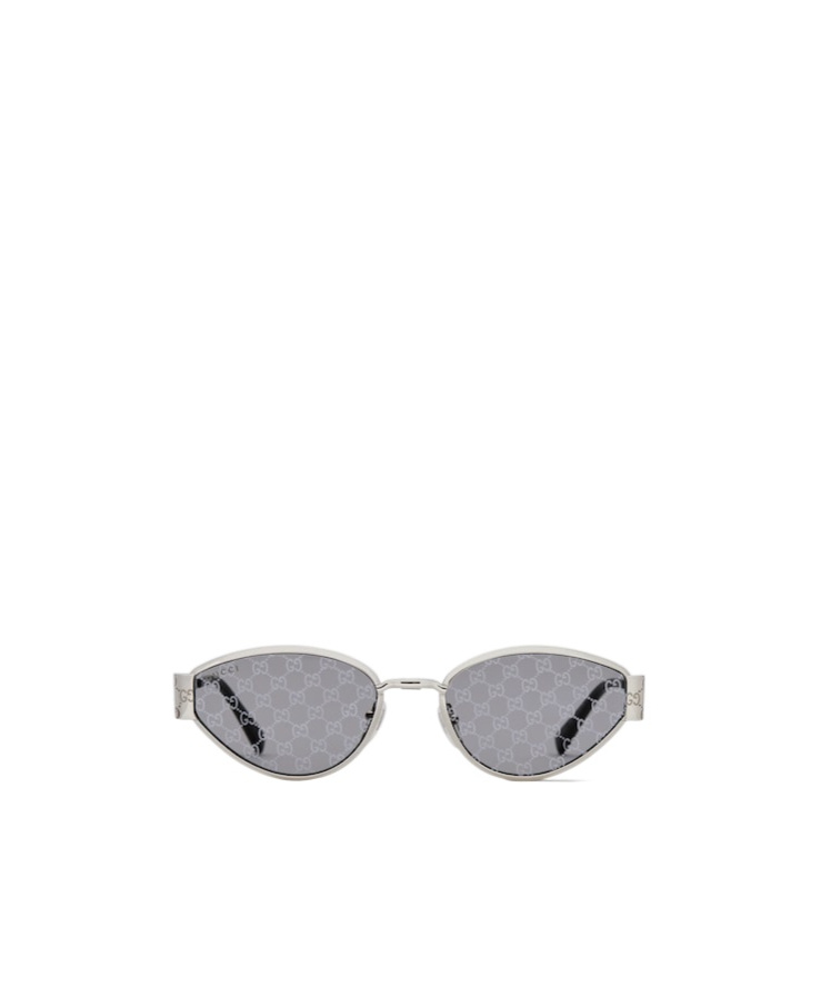 Gucci Geometrical Frame Sunglasses In Gray