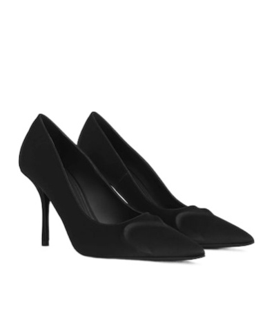 Alaïa Le Cœur 3d Pumps In Satin In Black