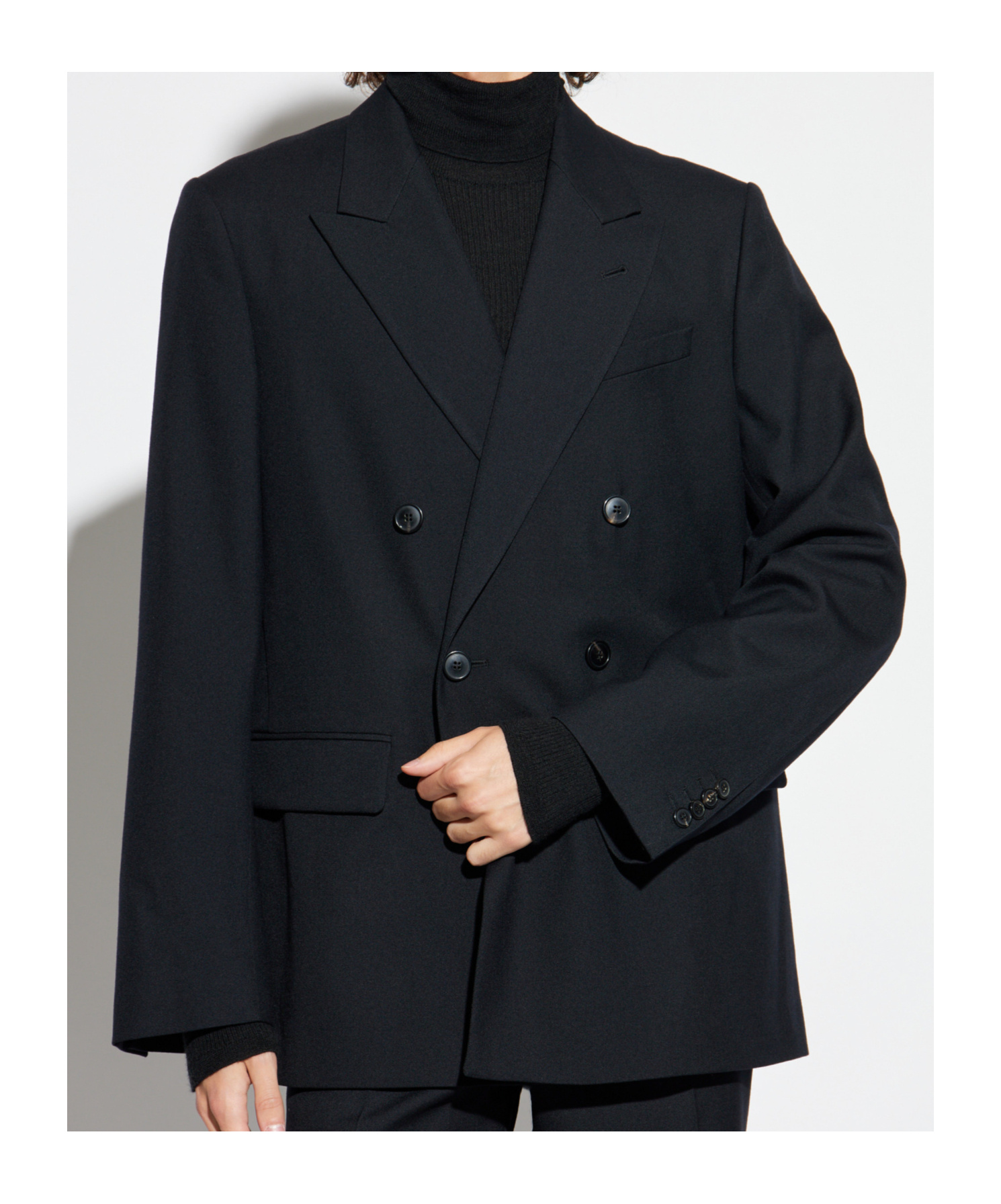 Dries Van Noten Double-breasted Suit Jacket In Blue