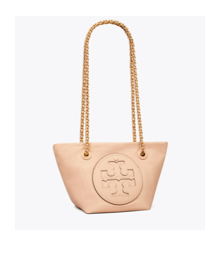 Tory Burch Small Ella Chain Convertible Crossbody Bag In Nude