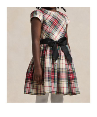 Polo Ralph Lauren Checked Dress In Multicolor