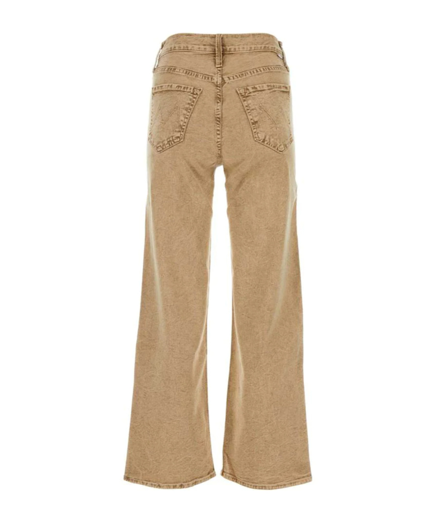Mother Denim Cropped Jeans In Nude