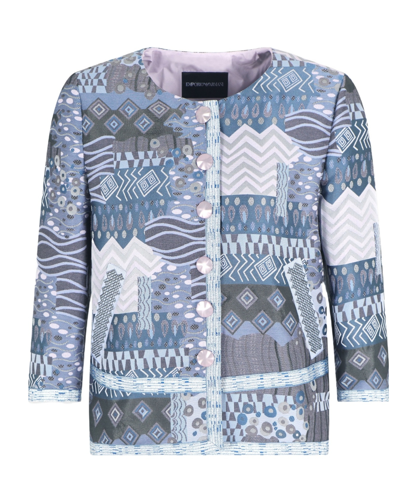Shop Emporio Armani Evening Jacket In Gray