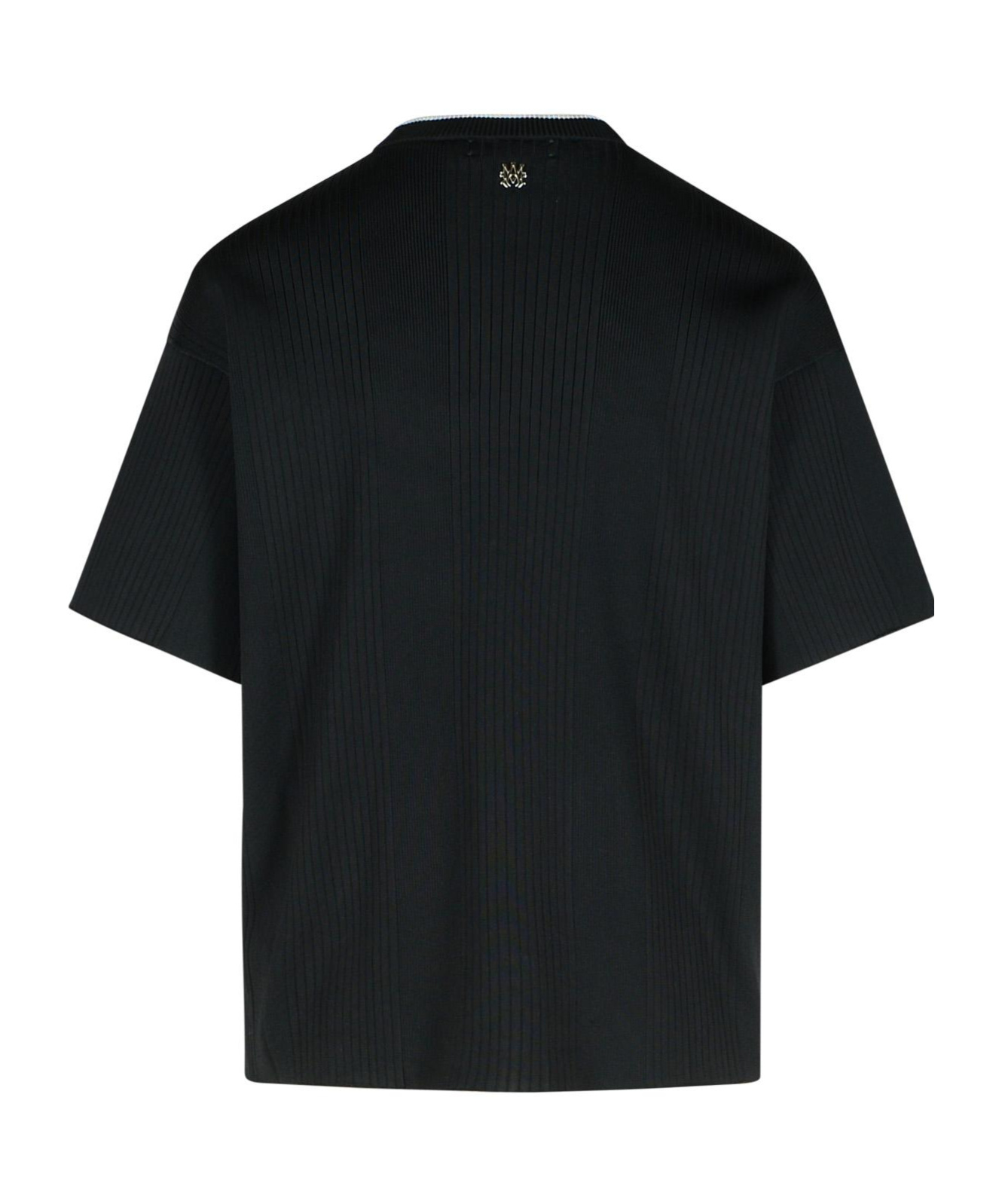 Amiri Short-sleeved Round Collar T-shirt In Black