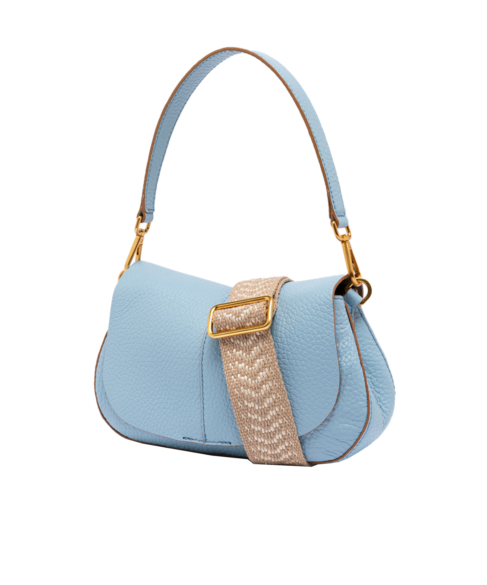 Gianni Chiarini Round Shoulder Backpack In Blue