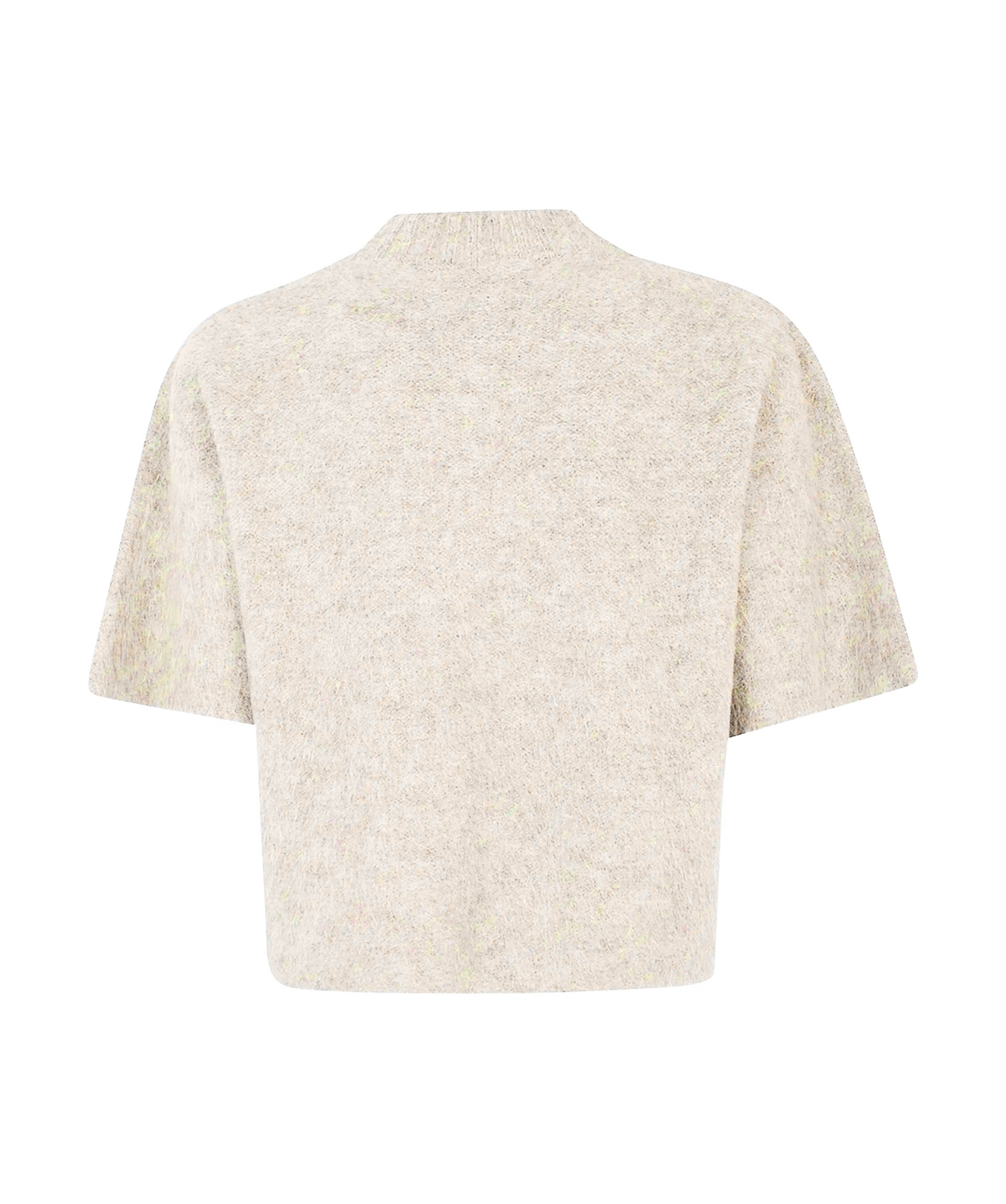 Antonelli Crew Neck Short-sleeved Sweater In White