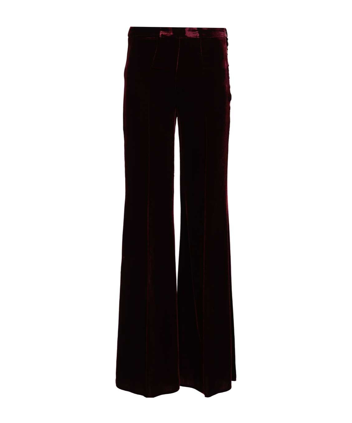 Forte Forte Side Zipper Casual Pants In Burgundy