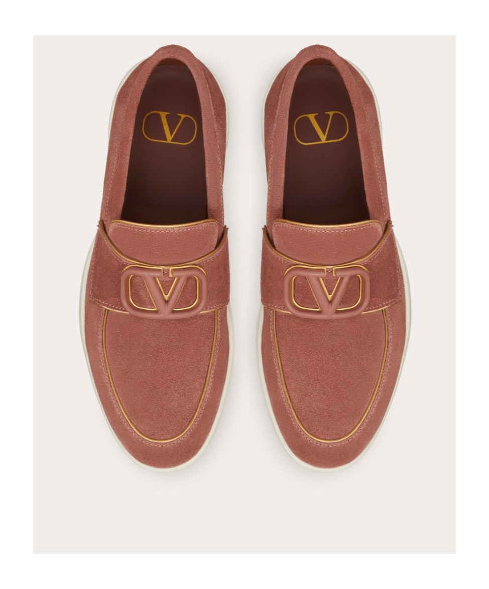 VALENTINO GARAVANI LEISURE FLOWS SPLIT LEATHER LOAFER