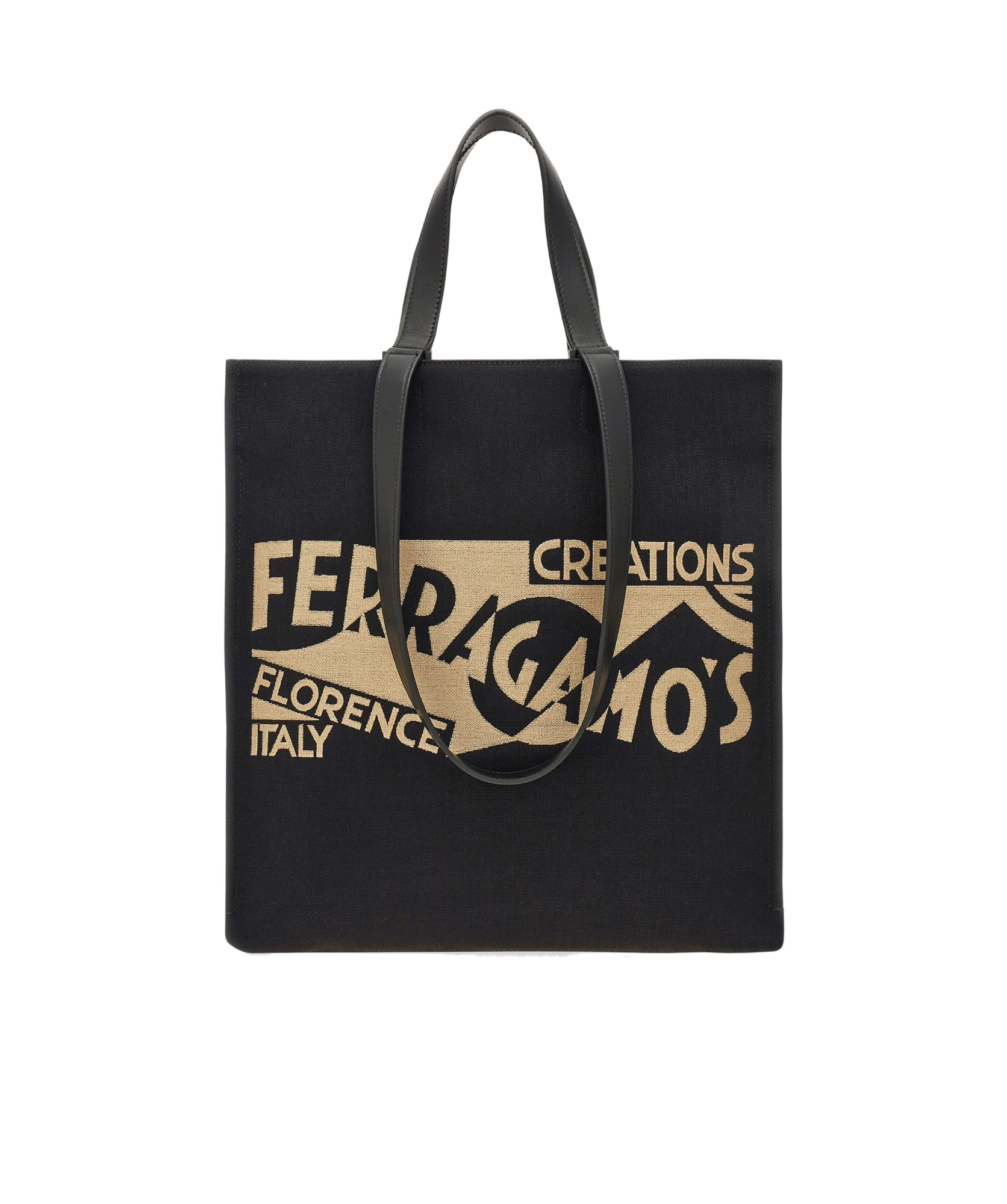 FERRAGAMO LARGE LOGO SHOULDER BAG