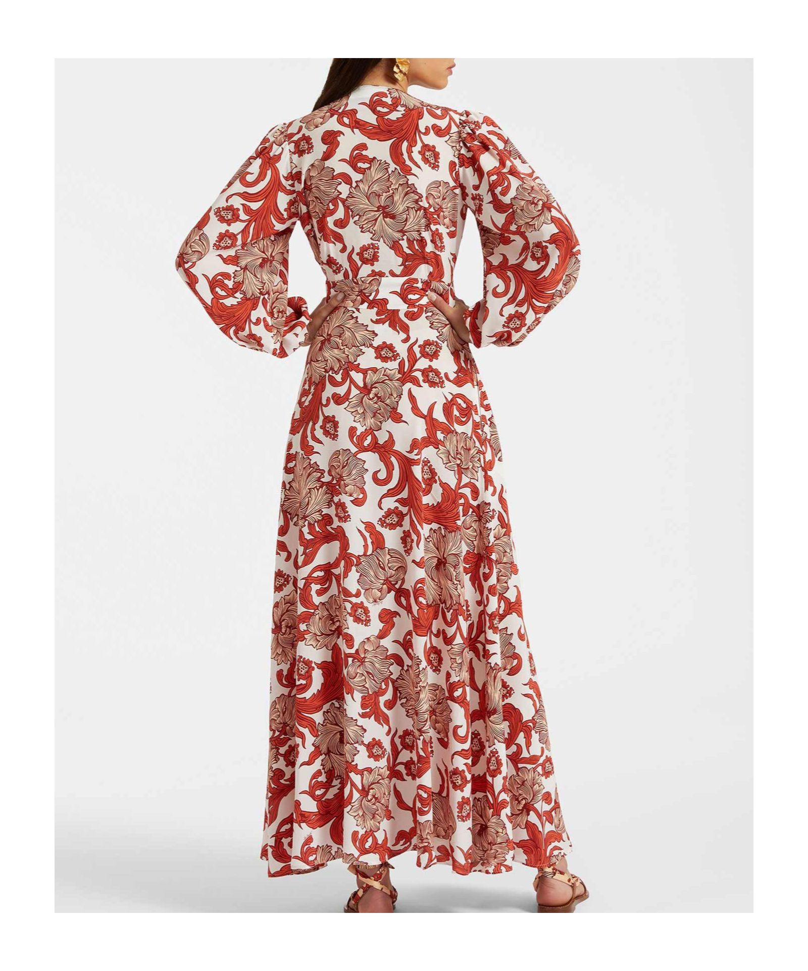 Shop La Doublej Print Dress In Brown