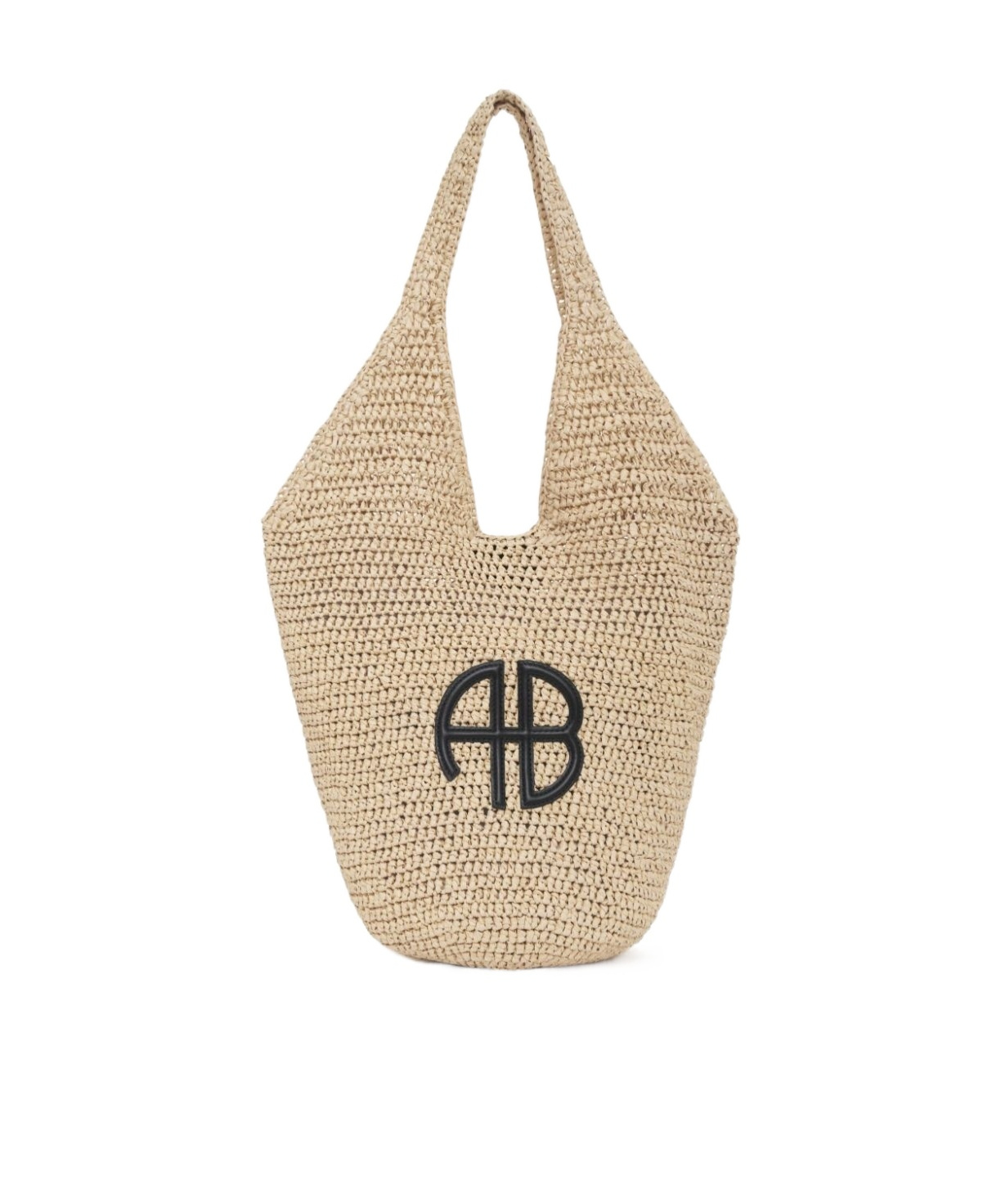 Shop Anine Bing Leah Logo-patch Tote Bag In Nude