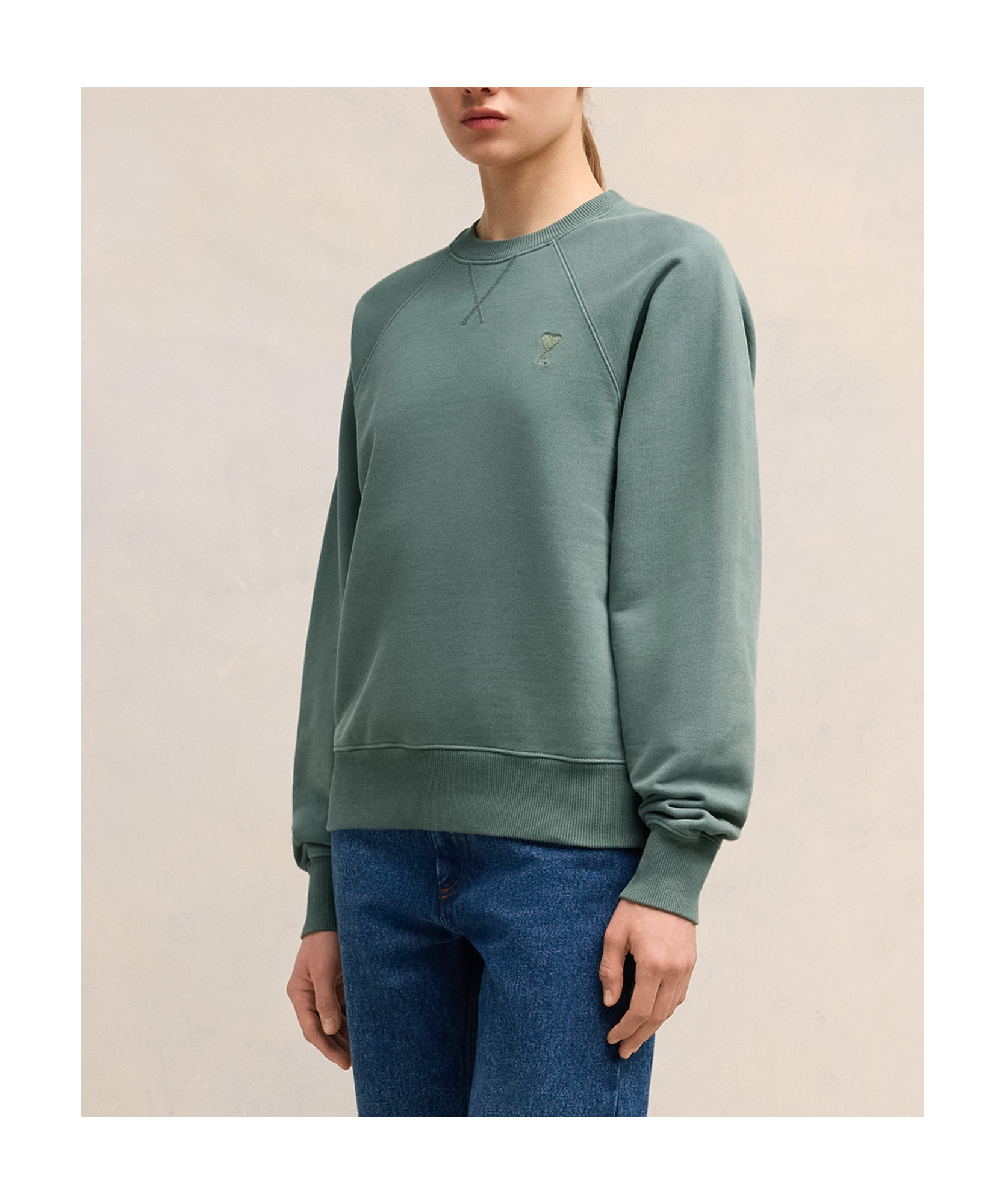 Ami Alexandre Mattiussi Adc Sweatshirt In Green