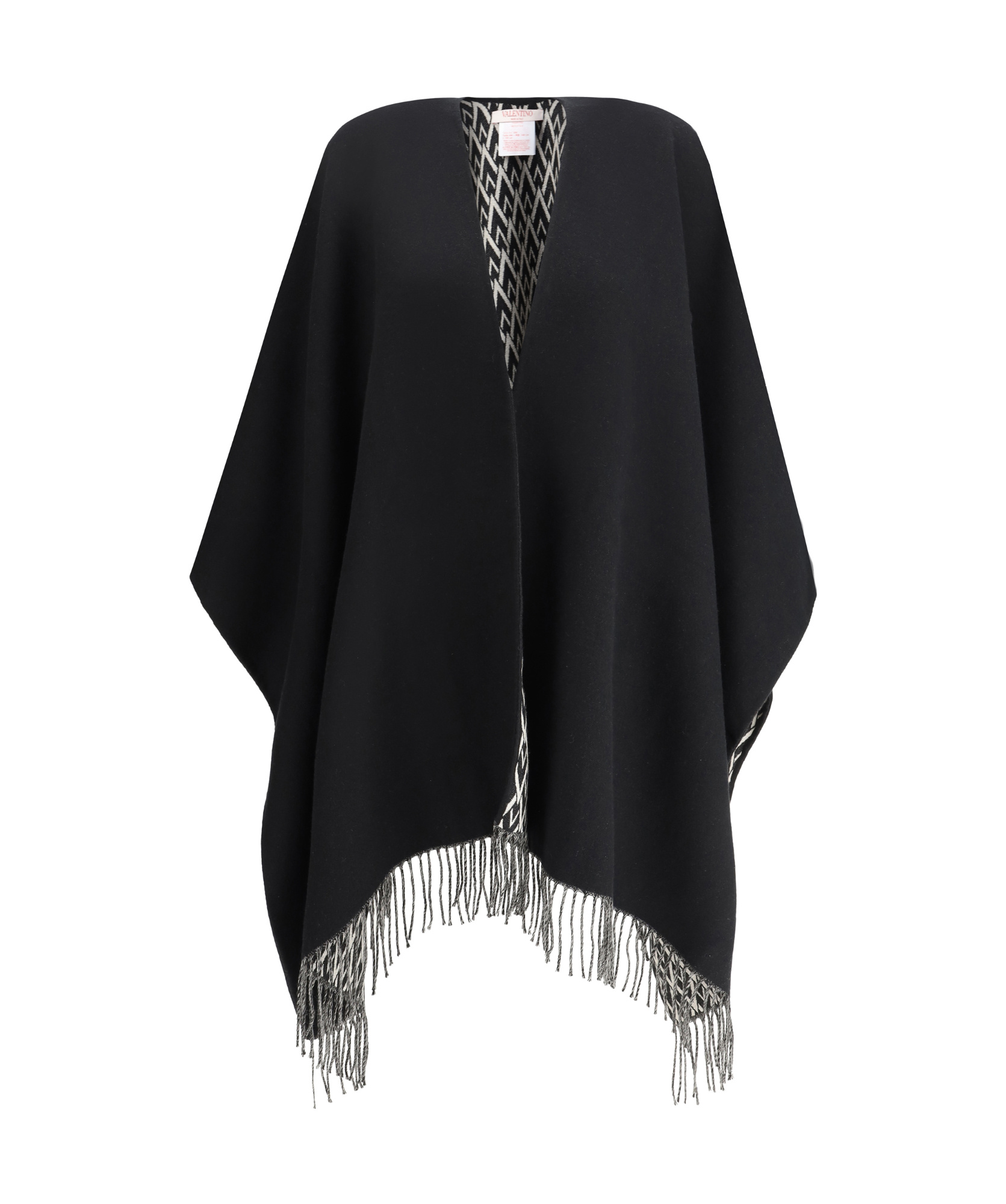 Valentino Toile Iconographe Poncho In Black