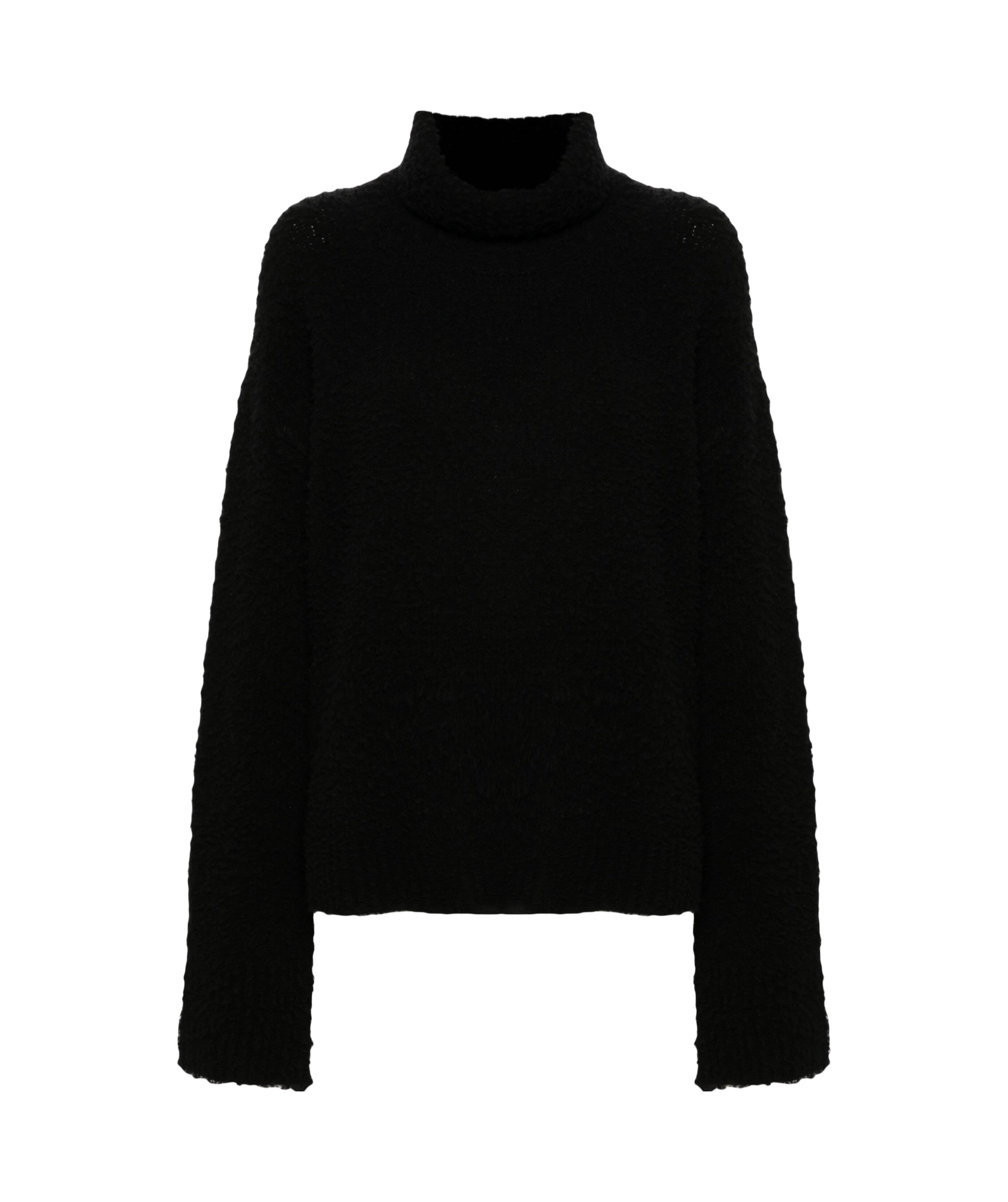Uma Wang High Neck Top In Black