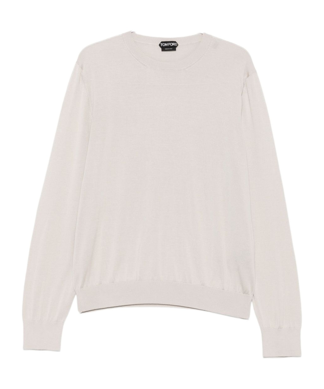 Tom Ford Crew-neck Long-sleeve Sweater In White