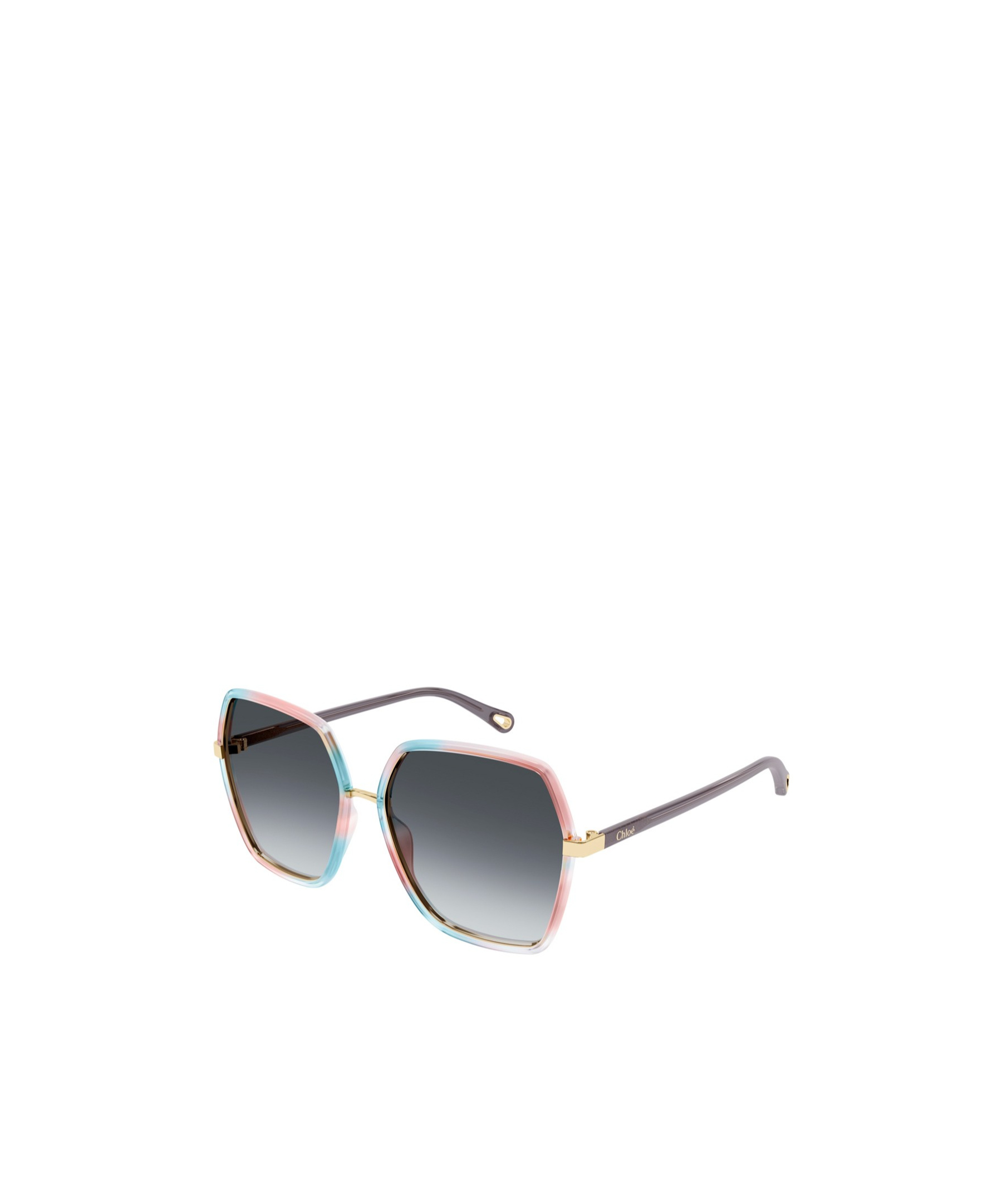 Chloé Ch0262s Linea  001 Havana Grey Sunglasses In Black