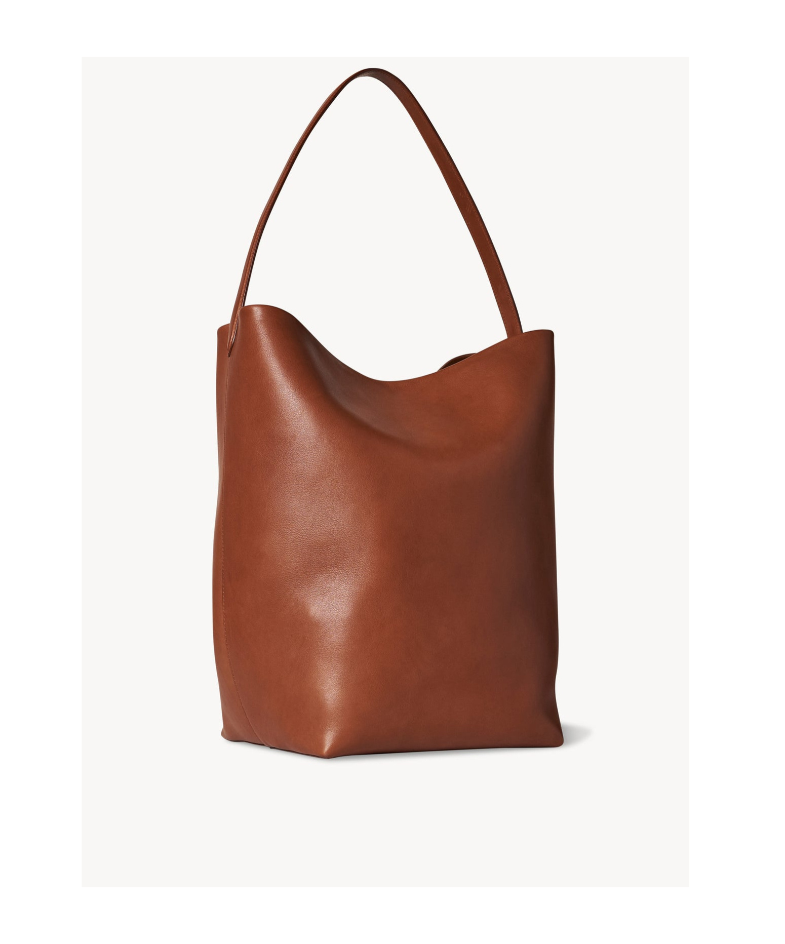 The Row Large N/s Park Tote Bag In Leather In Brown