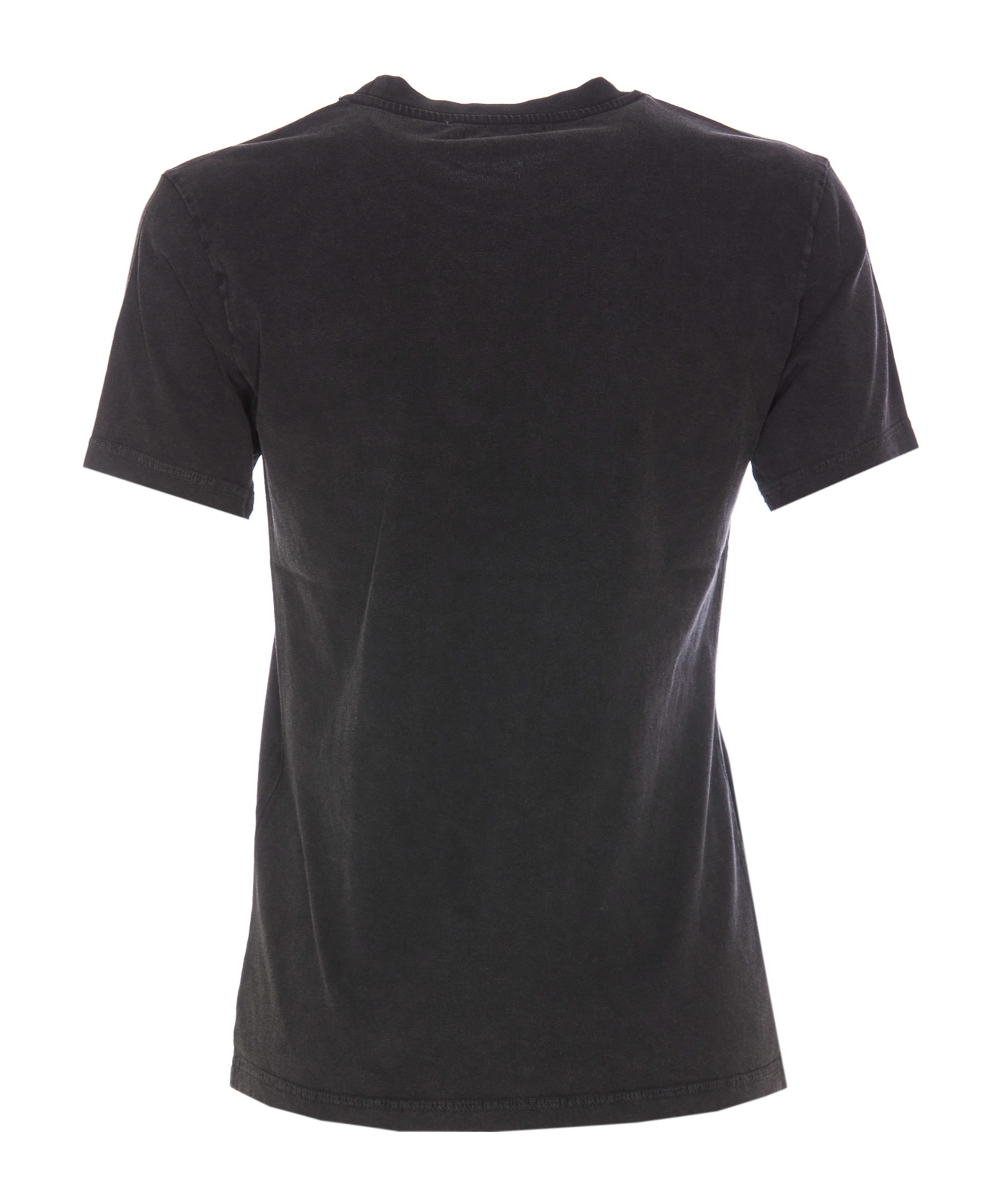 Shop Victoria Beckham Logo Printed Crewneck T-shirt In Black