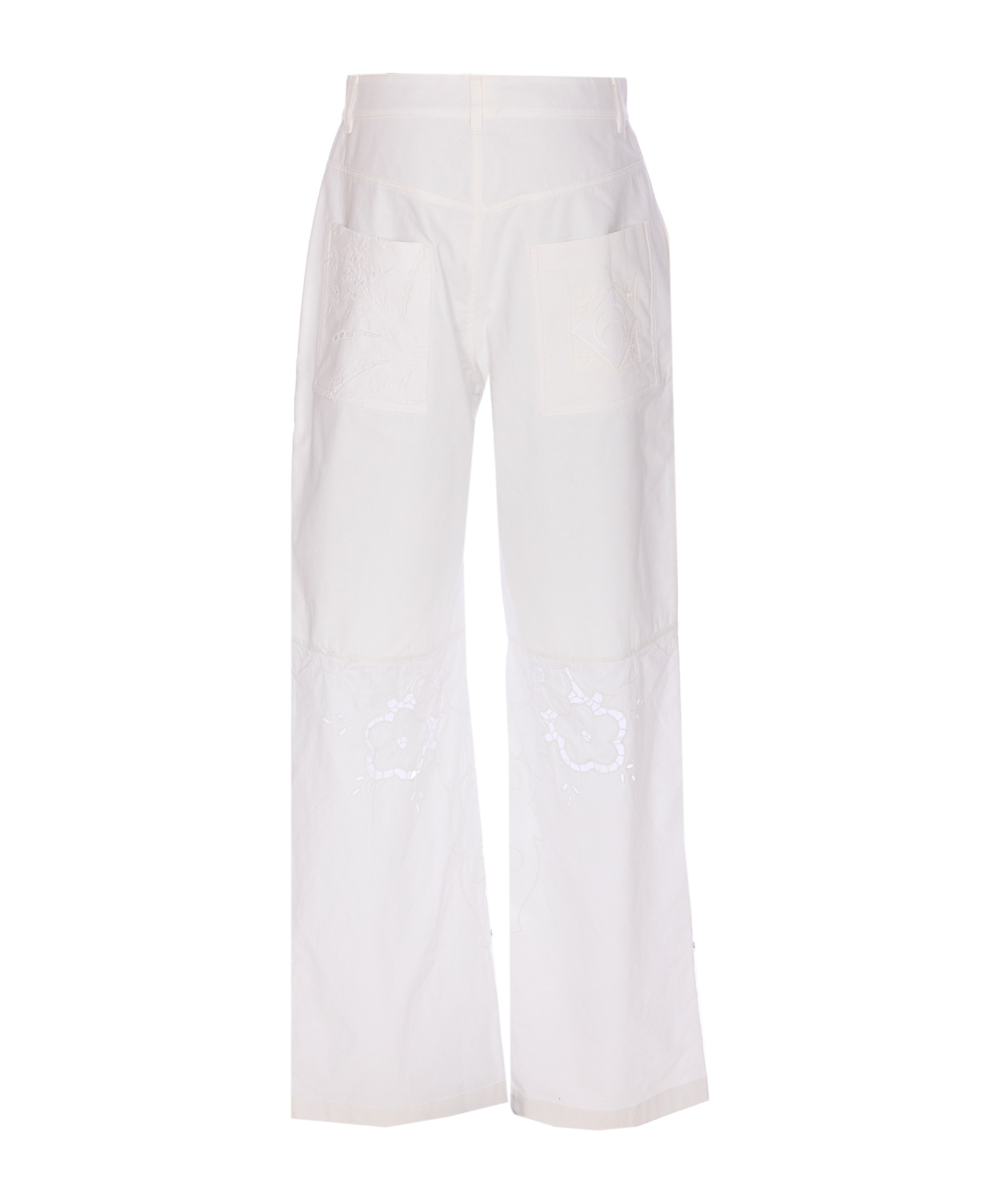 Marine Serre Belt Loops Slacks In White