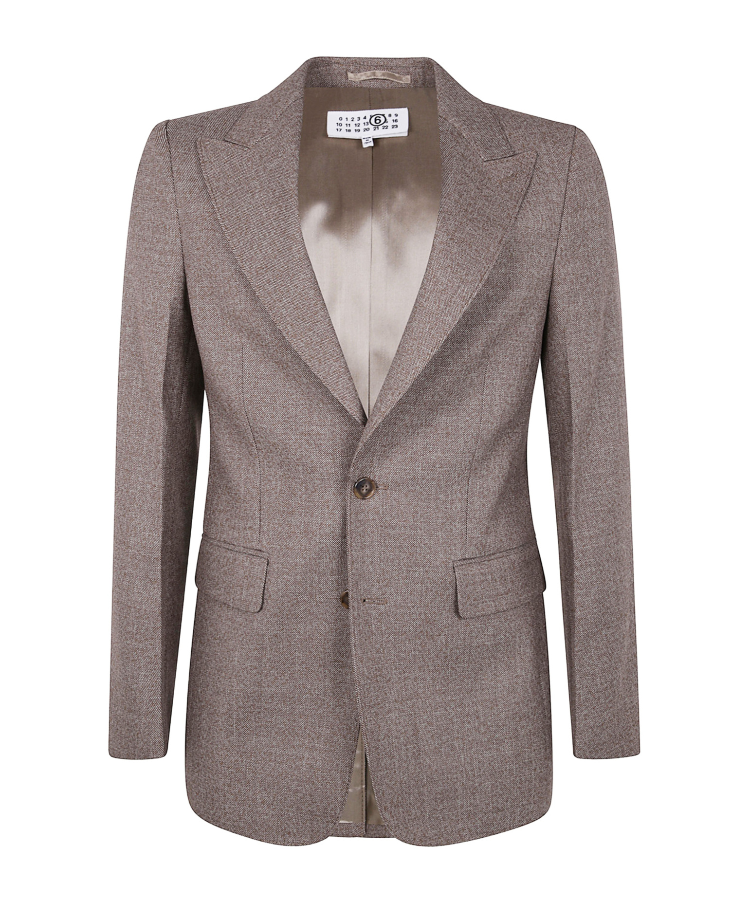 Mm6 Maison Margiela Tailored Jacket With Back Vent And Flap Pockets In Gray