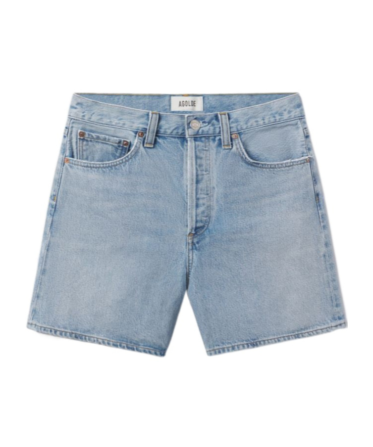 Agolde Dame Shorts In Blue