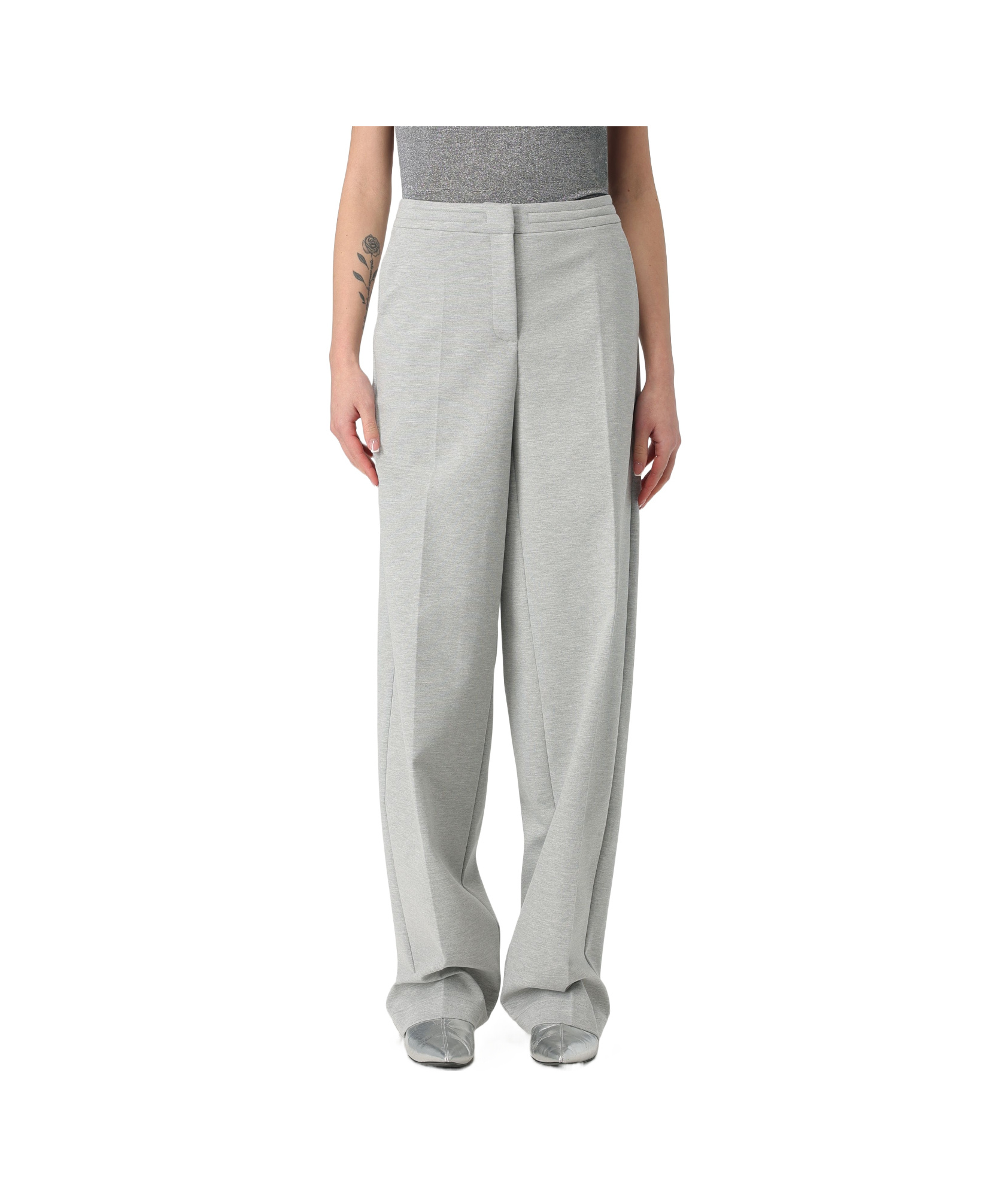 Patrizia Pepe Wide-leg Pants With Clean Waistband