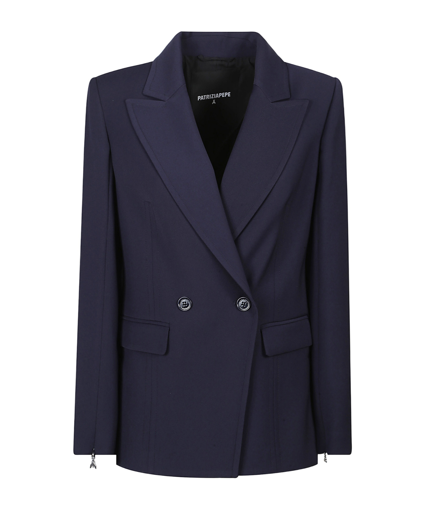 Patrizia Pepe Essential Blazer In Blue