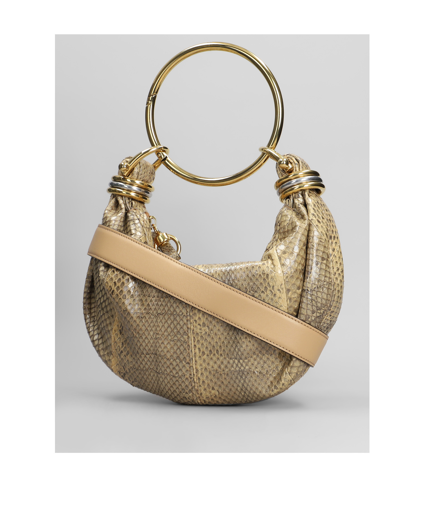 Chloé Mini Bracelet Hobo Bag In Brown