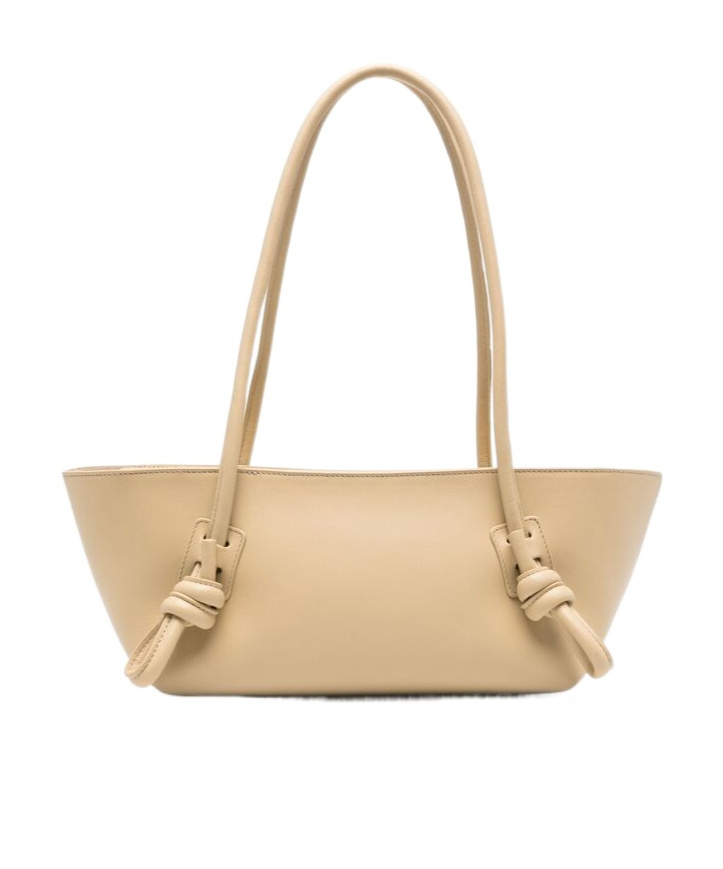 Shop Hereu Double-handle Handbag In Nude