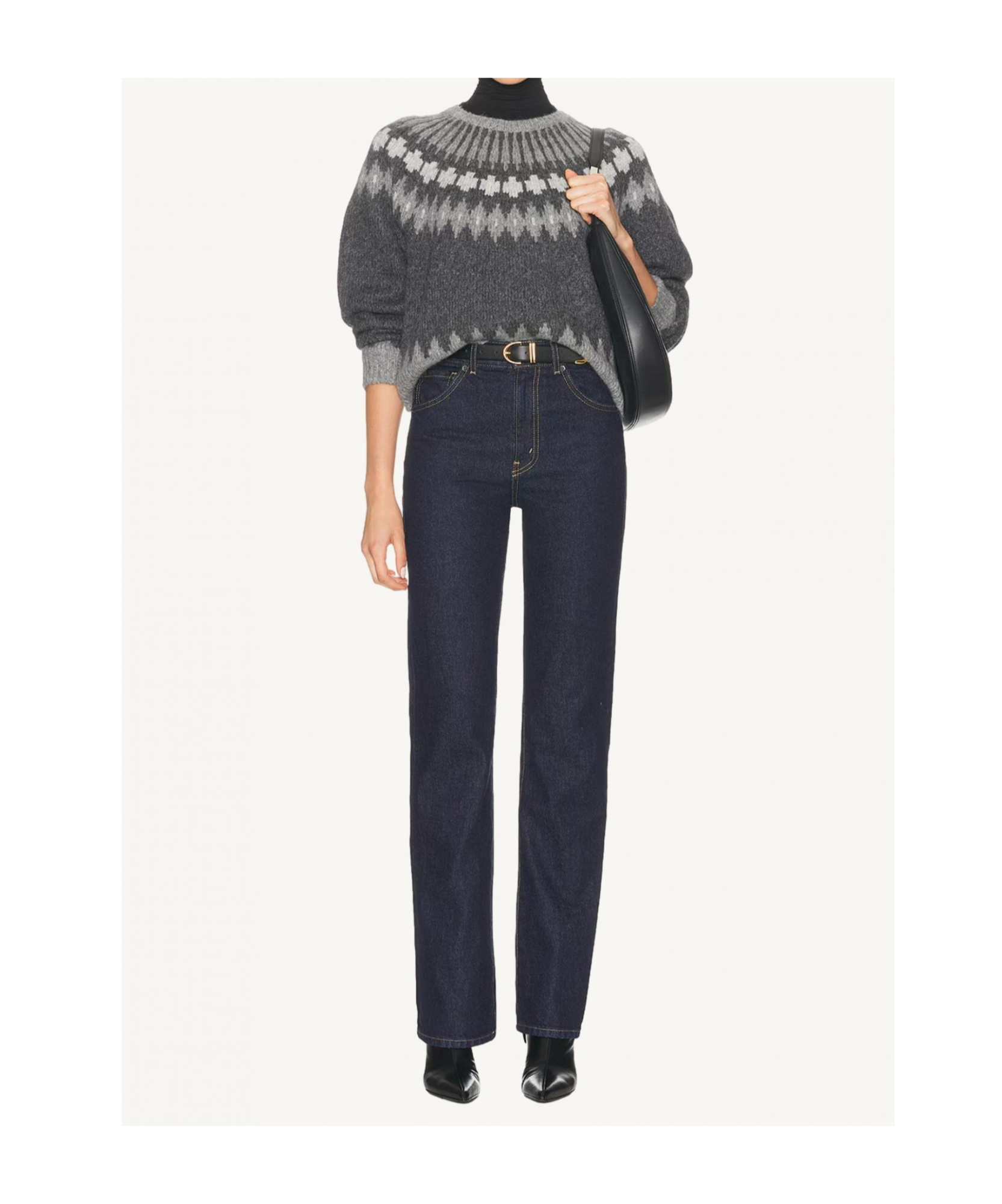 Nili Lotan Crew Neck Sweater In Gray