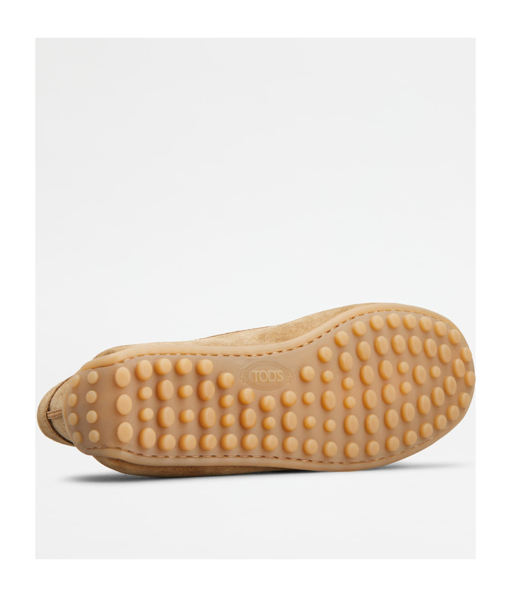 Tod's Logo-debossed Suede Loafers In Brown