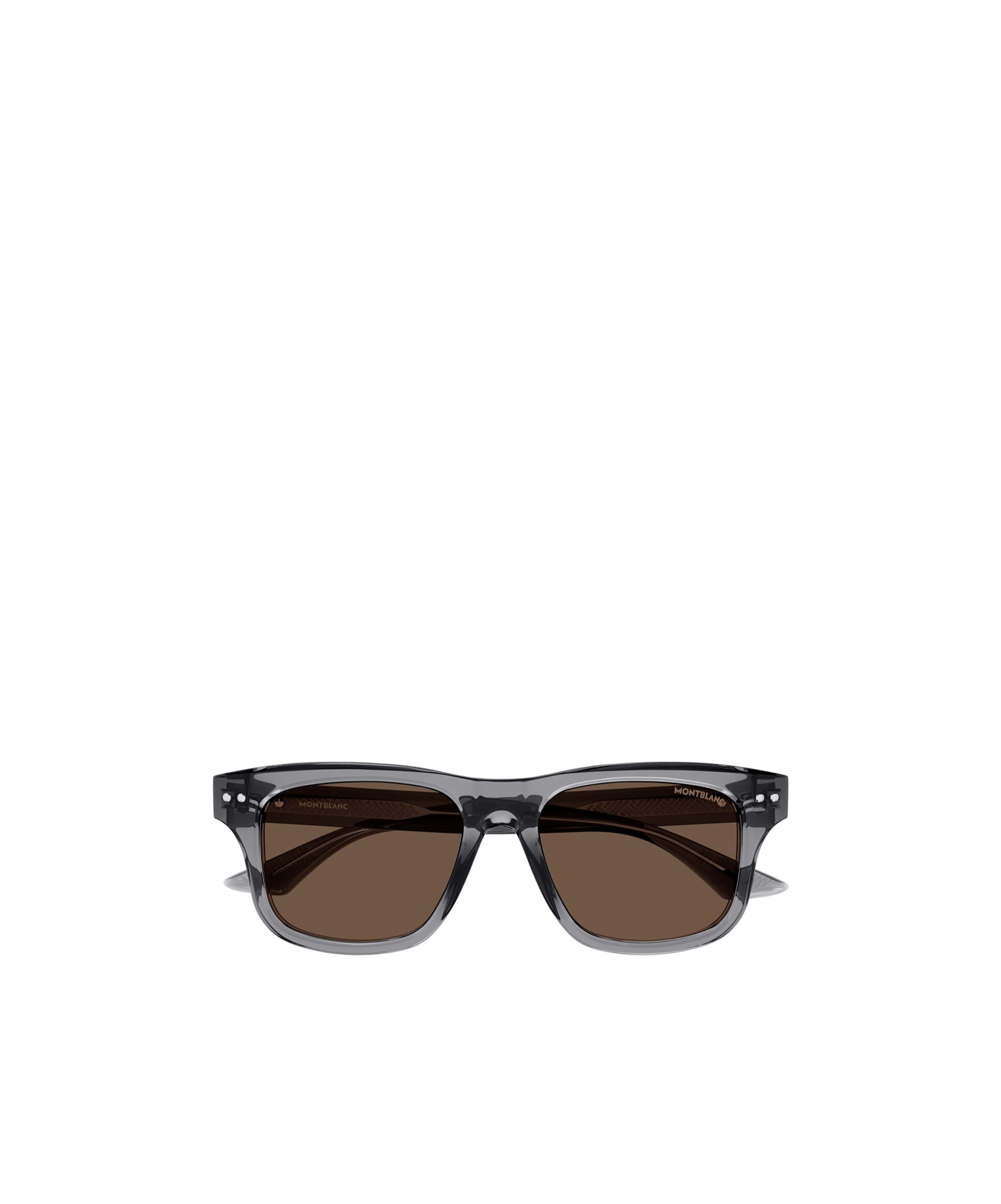 Montblanc Eyewear Rectangular Frame Sunglasses In Blue