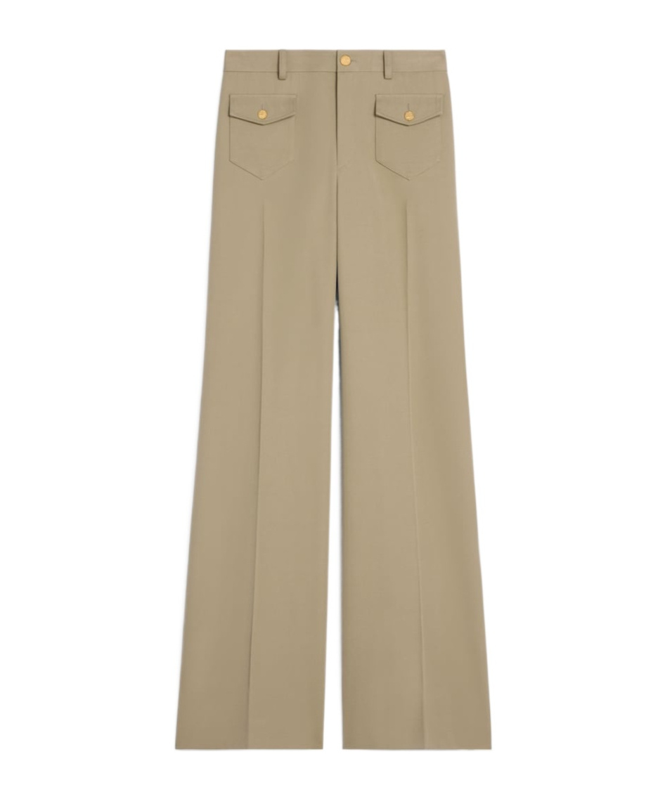 Celine Pants In Cotton Gabardine In White