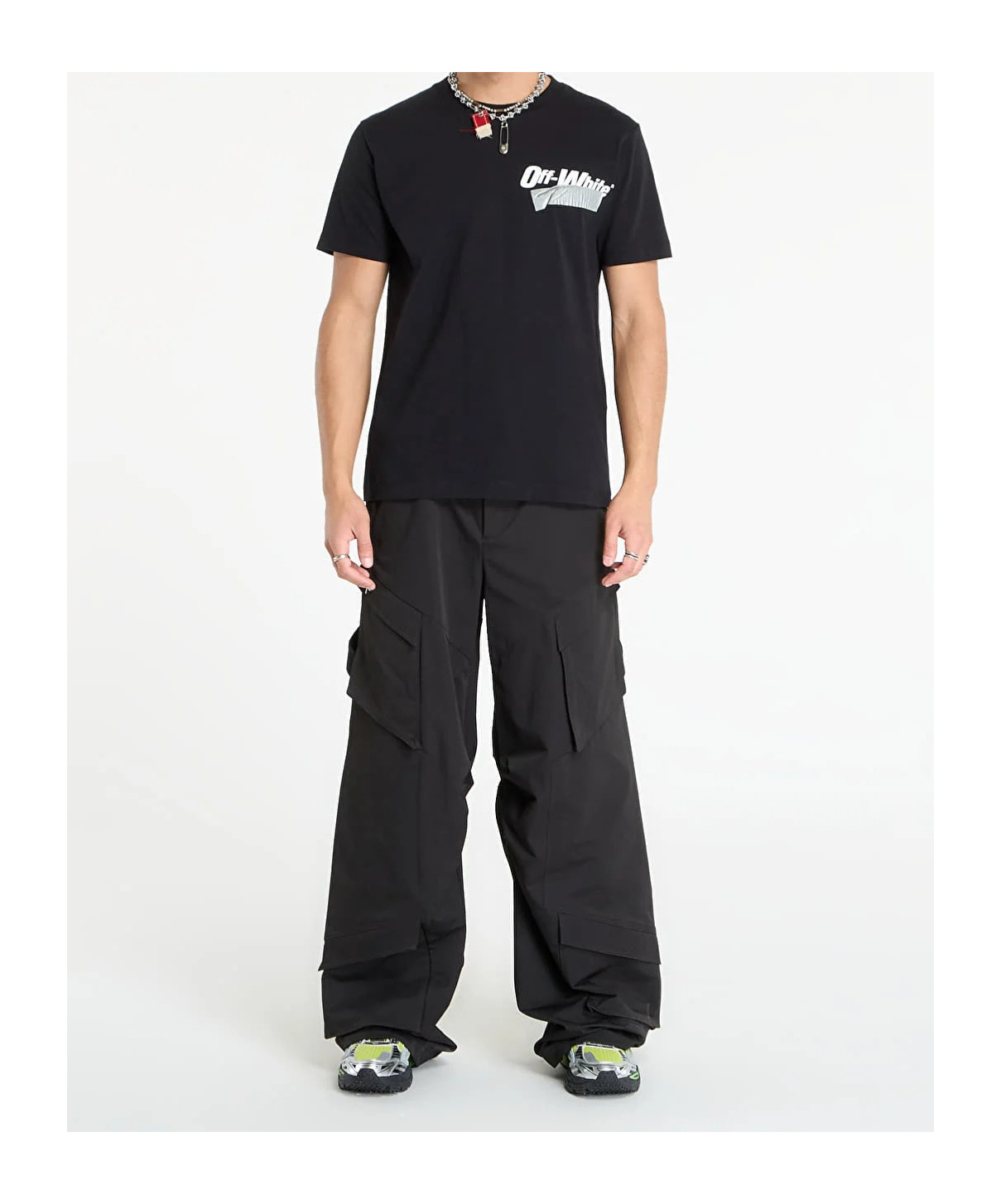 Off-white Short-sleeved T-shirt In Black