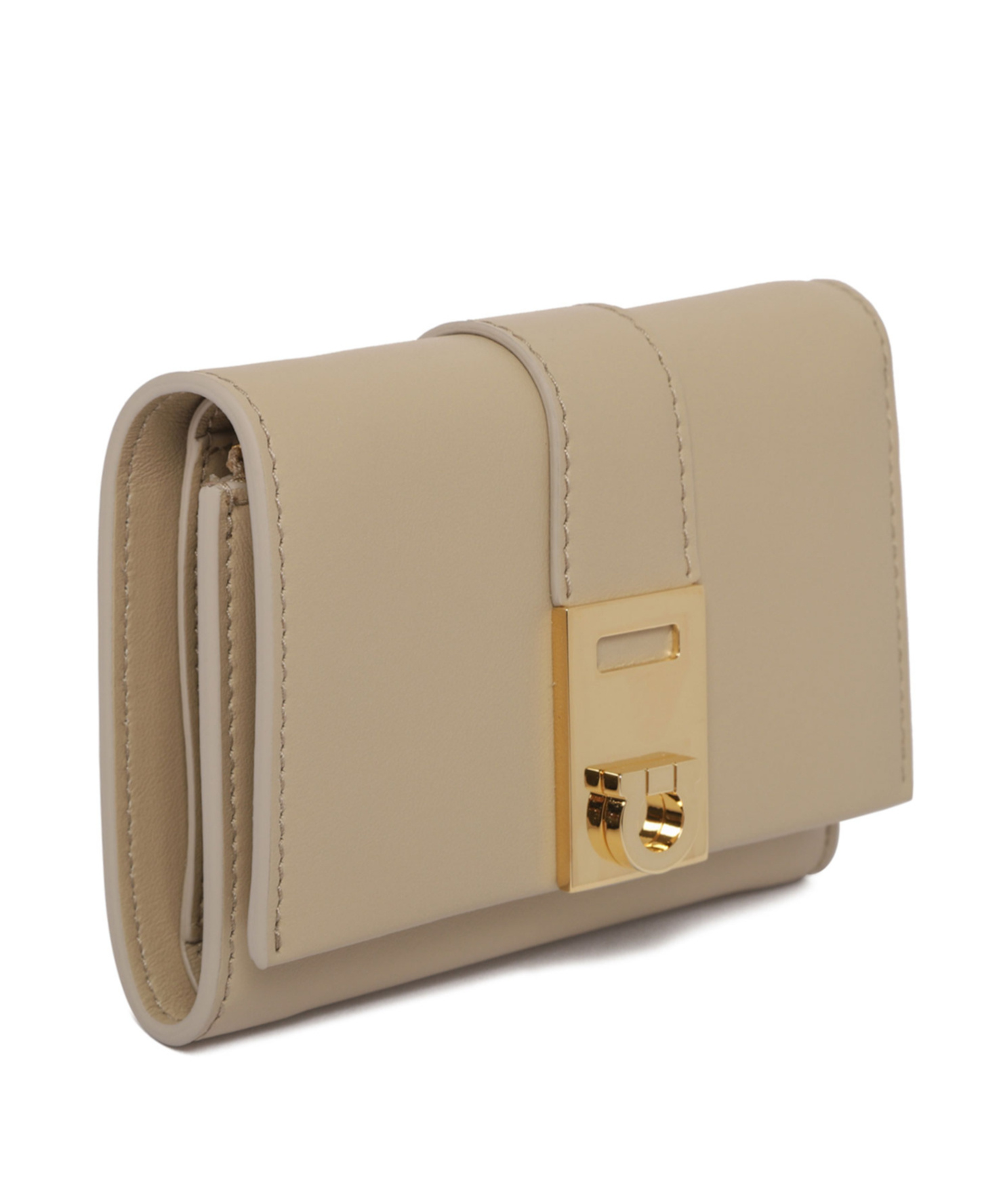 Ferragamo Trifold Wallet In Neutral