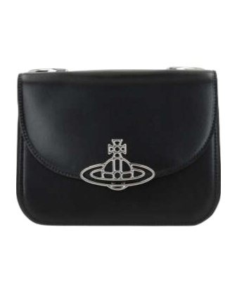 Vivienne Westwood Womens Black Linda Logo-plaque Leather Cross-body Bag In Black
