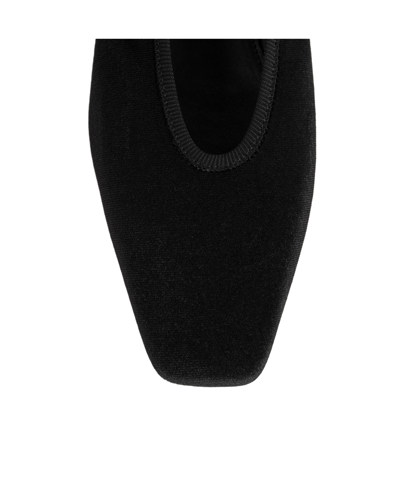 Totême Toteme Minimalist Velvet Ballerinas Shoes In Black