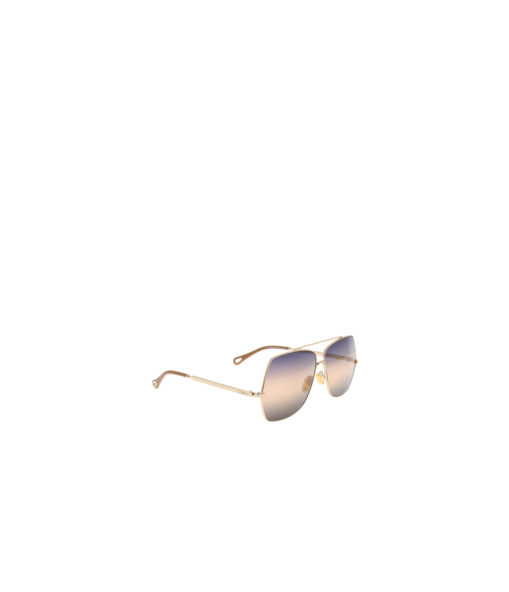 Chloé Rectangular Sunglasses In Purple