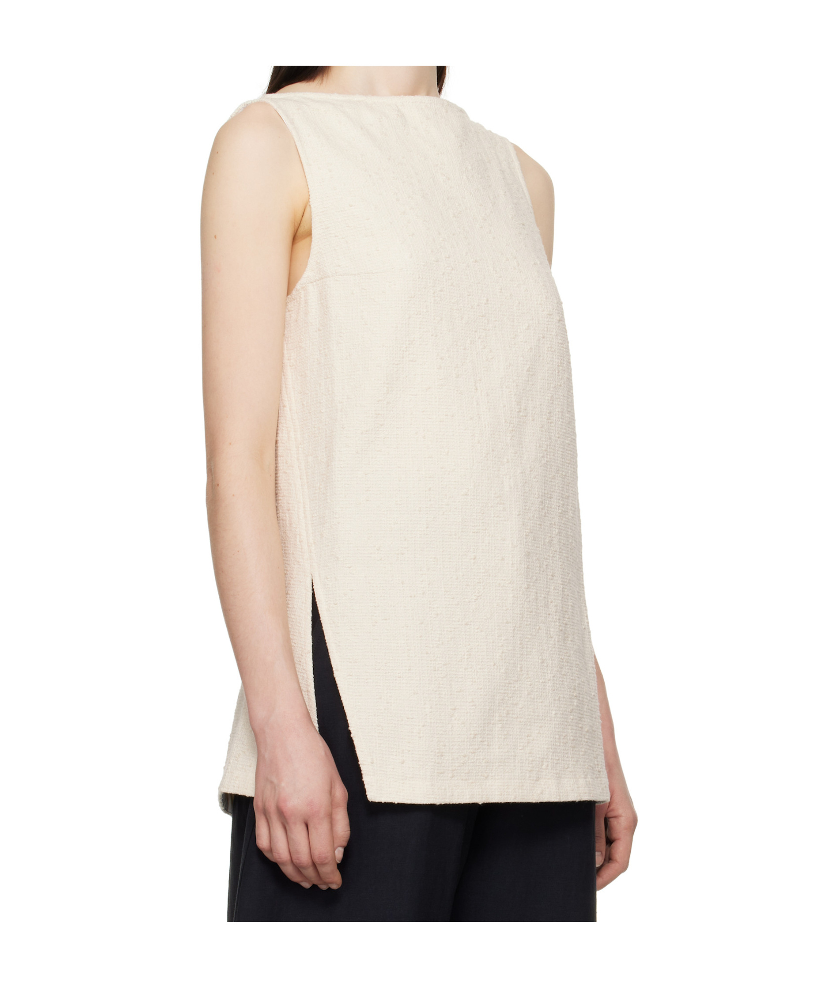 Studio Nicholson Mager Sleeveless Top In White
