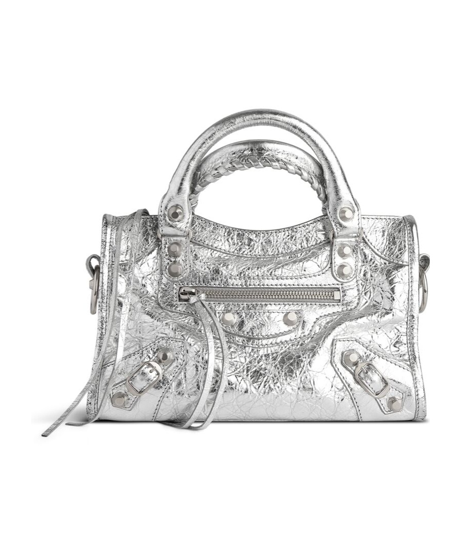 Balenciaga Women's Le City Mini Bag  In Silver In Gray
