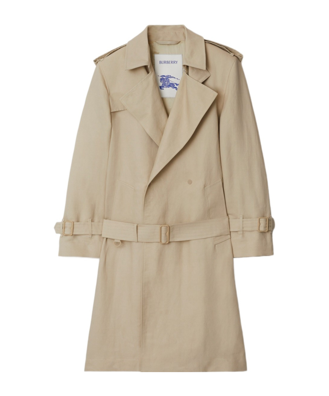 Burberry Belted-waist Trench Coat In Neutrals