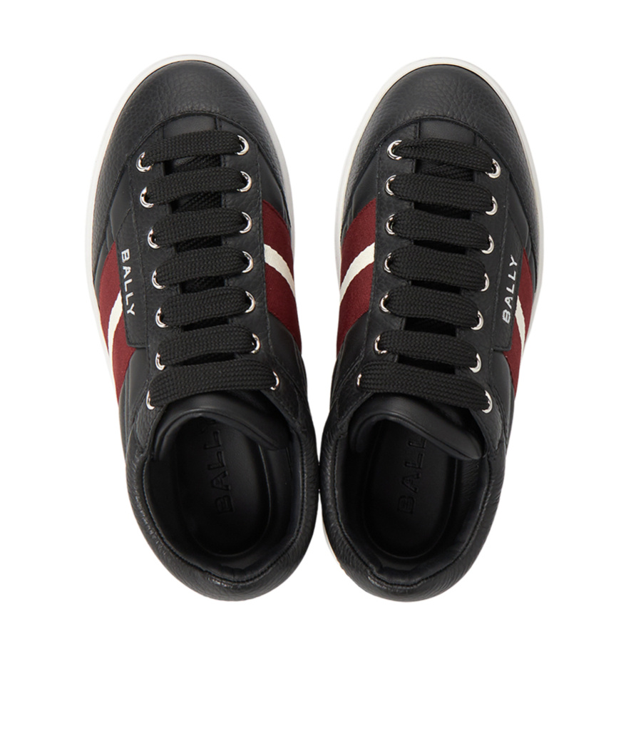 Shop Bally Round-head Sneakers In Black