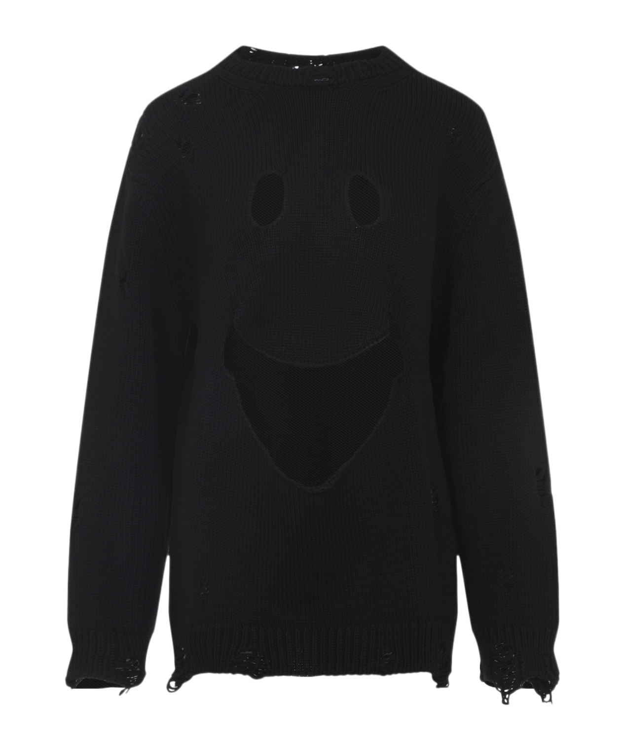 Moschino Long Sleeve Sweater In Black