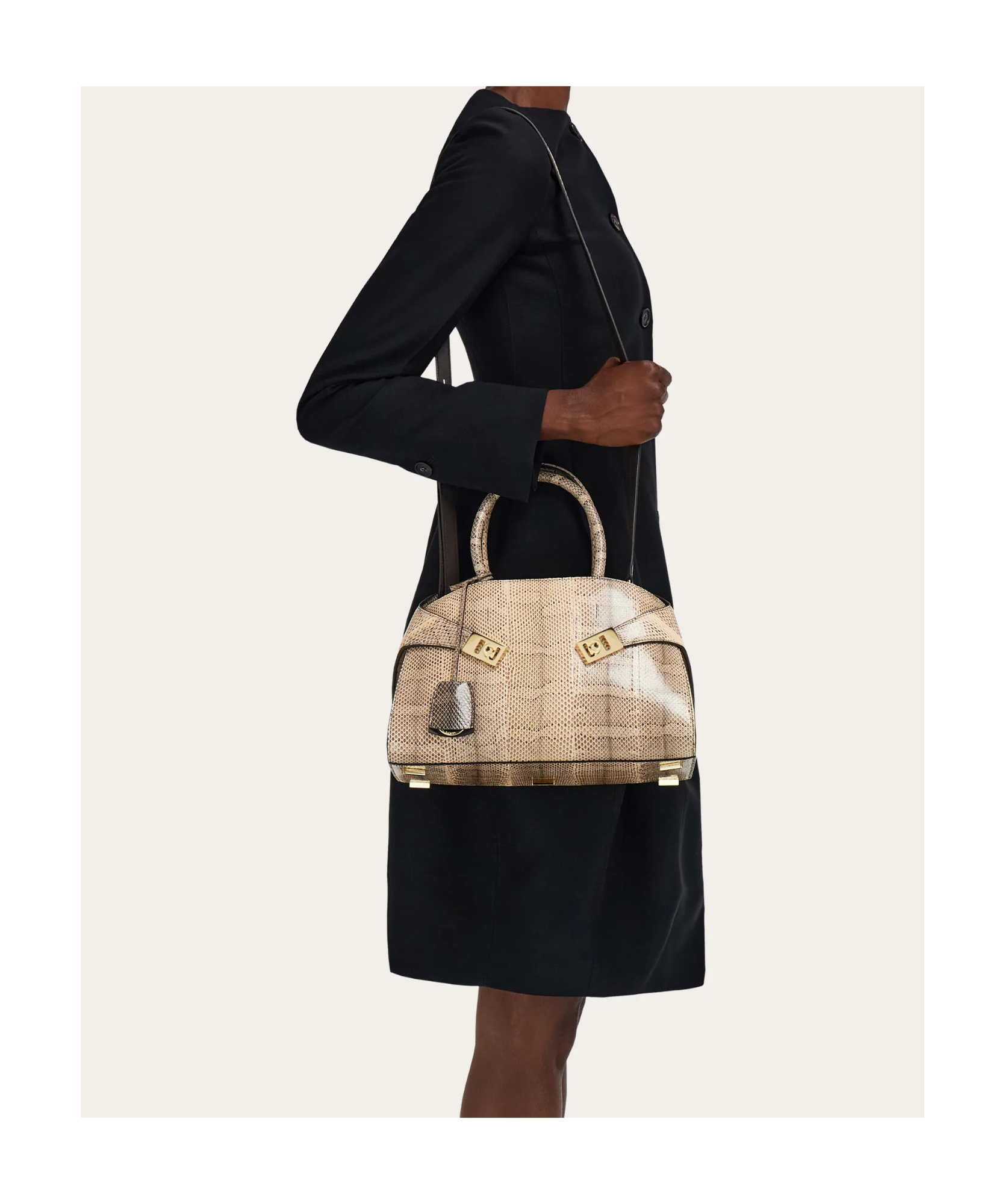 Ferragamo Hug Handbag In Brown