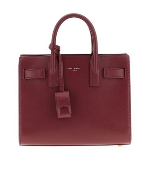 Saint Laurent Sac De Jour Shoulder Bag In Burgundy